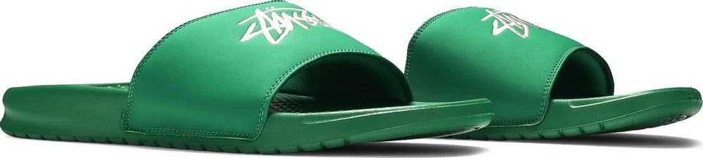 Nike X Stussy Benassi Slides "Pine Green" (Womens)