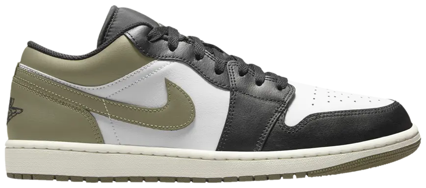 Air Jordan 1 Low 'Black Toe Medium Olive'