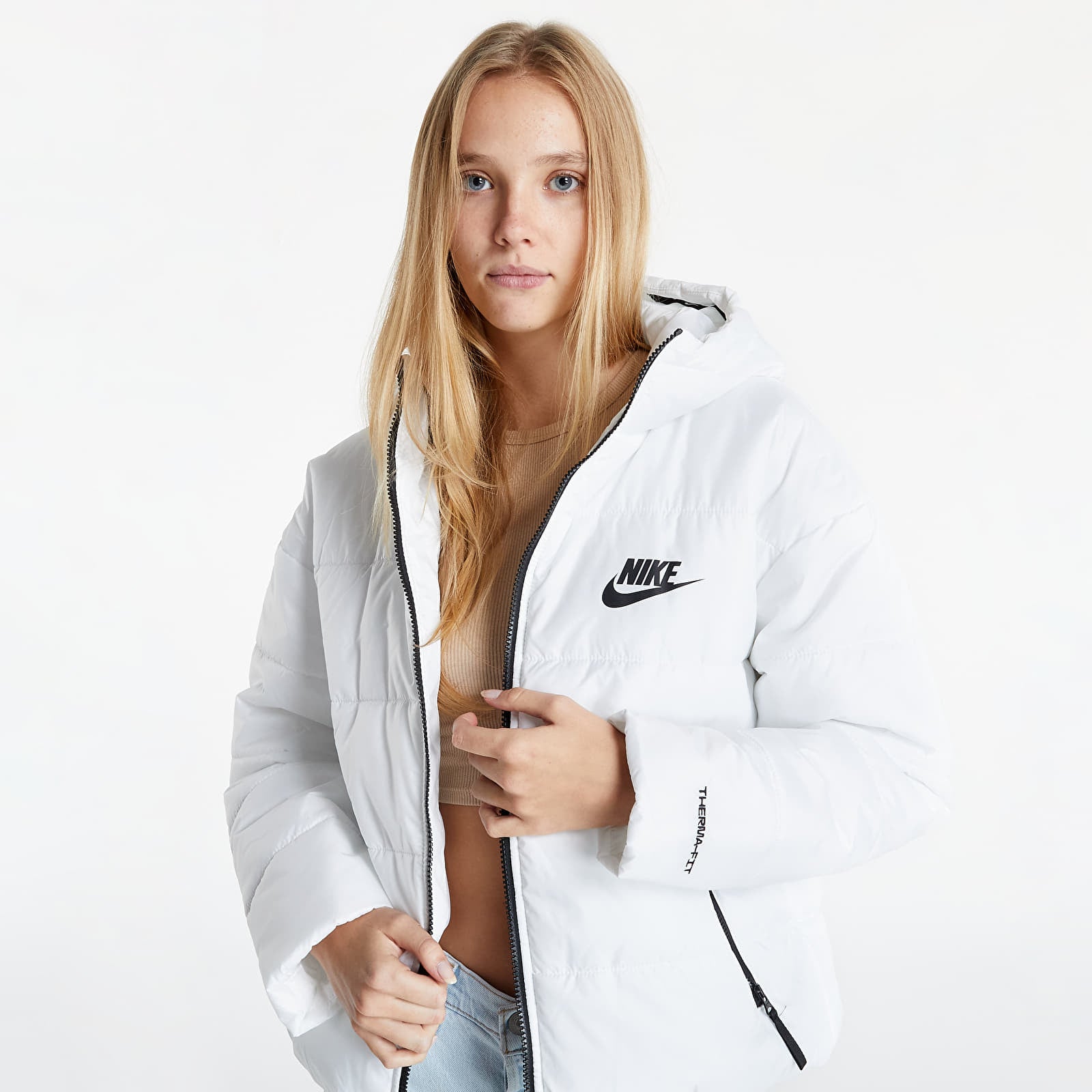 Nike NSW Repel Therma-Fit Jacket White W