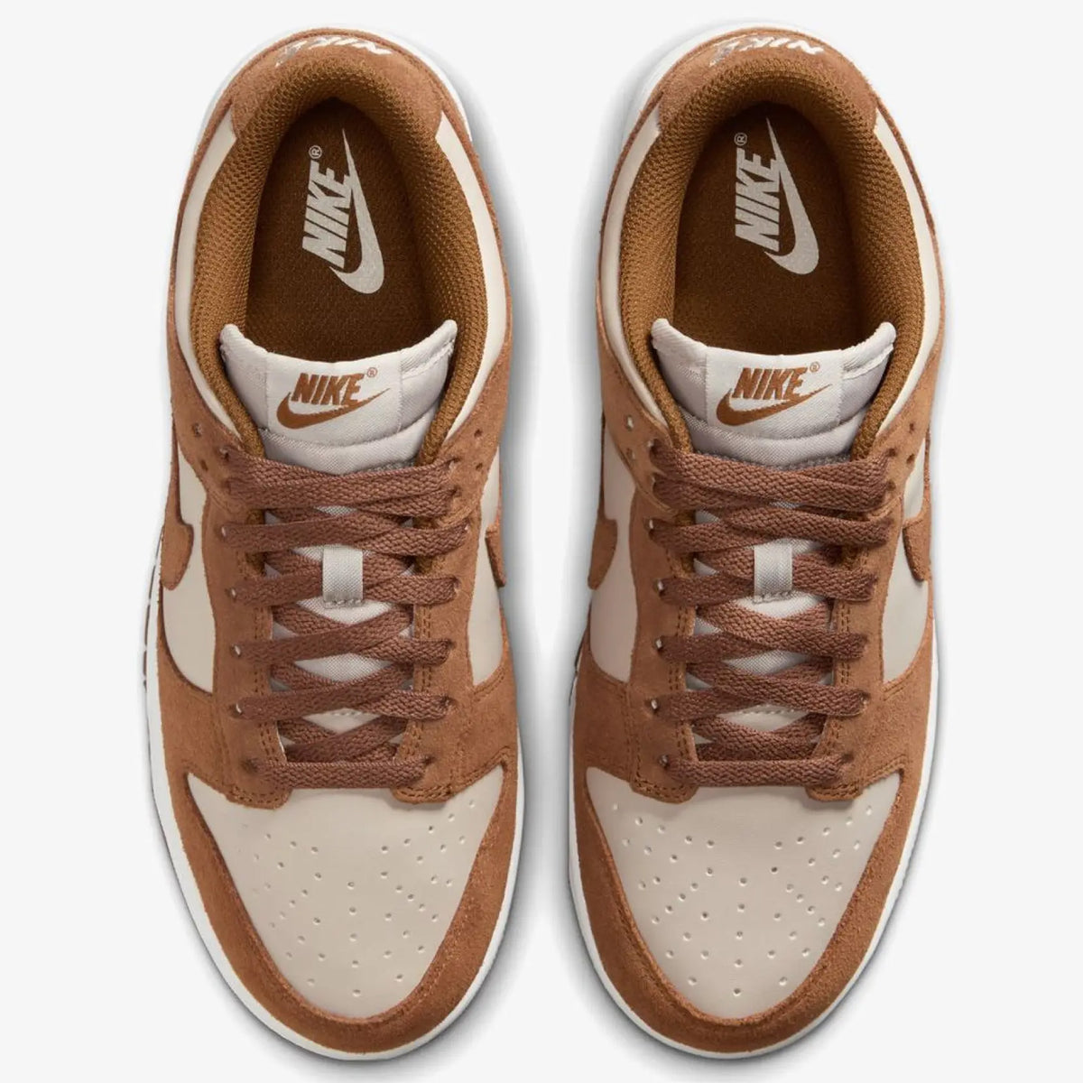 Nike Wmns Dunk Low Suede 'Light British Tan Cream White'