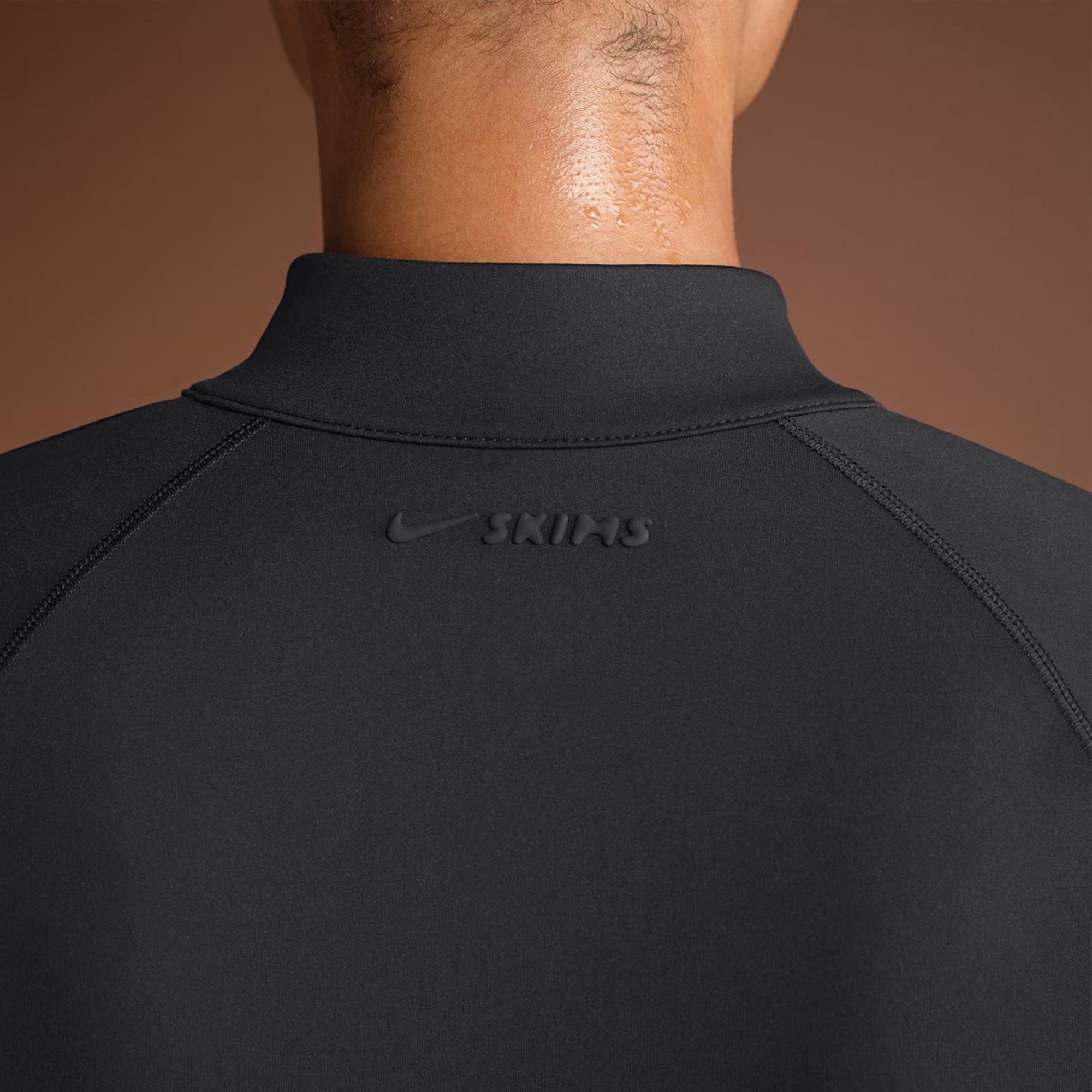 Nike SKIMS Matte Mock-Neck Full-Zip Jacket 'Obsidian'