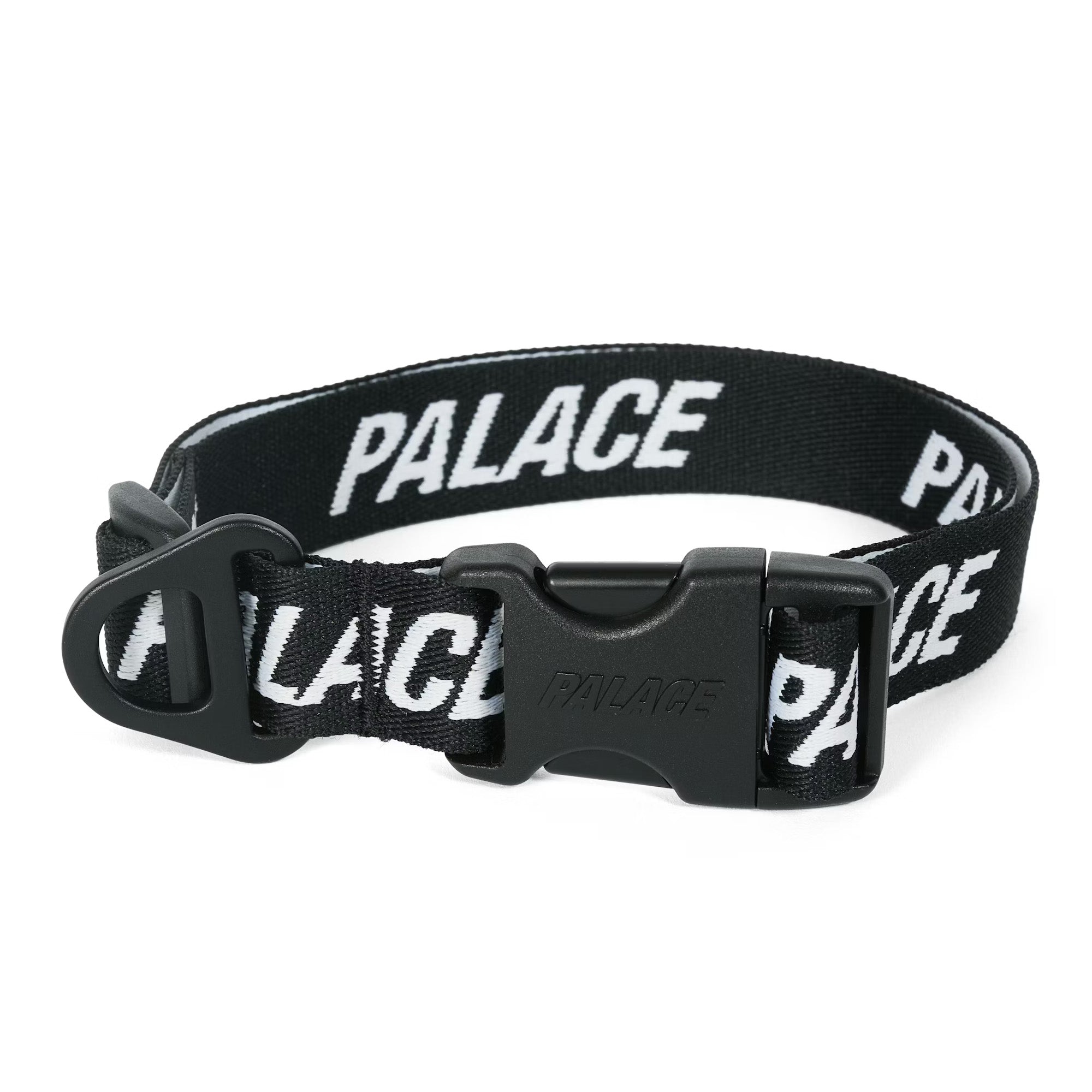 Palace JACQUARDED DOG COLLAR AND LEAD BLACK