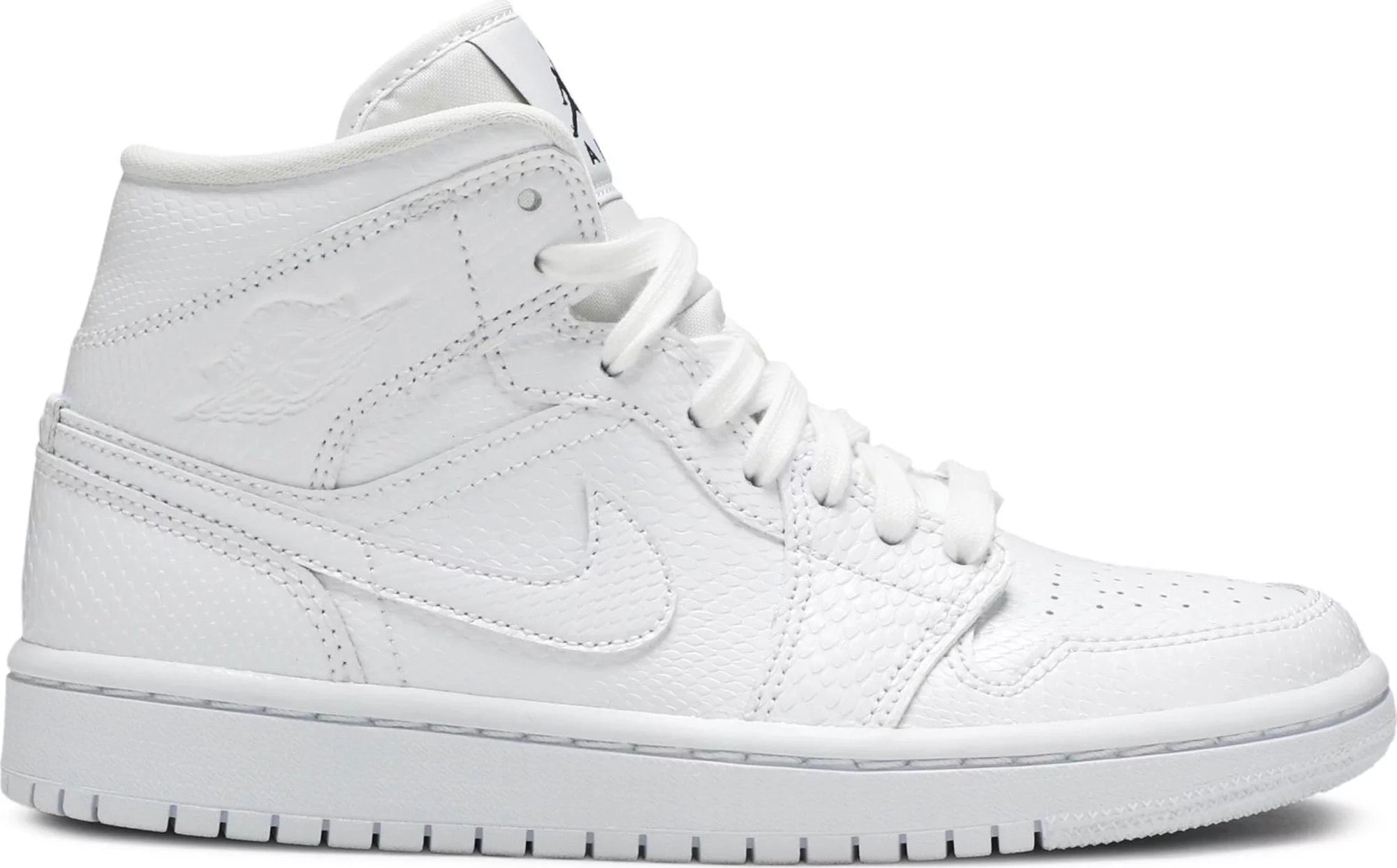 Air Jordan 1 Mid White Snakeskin W