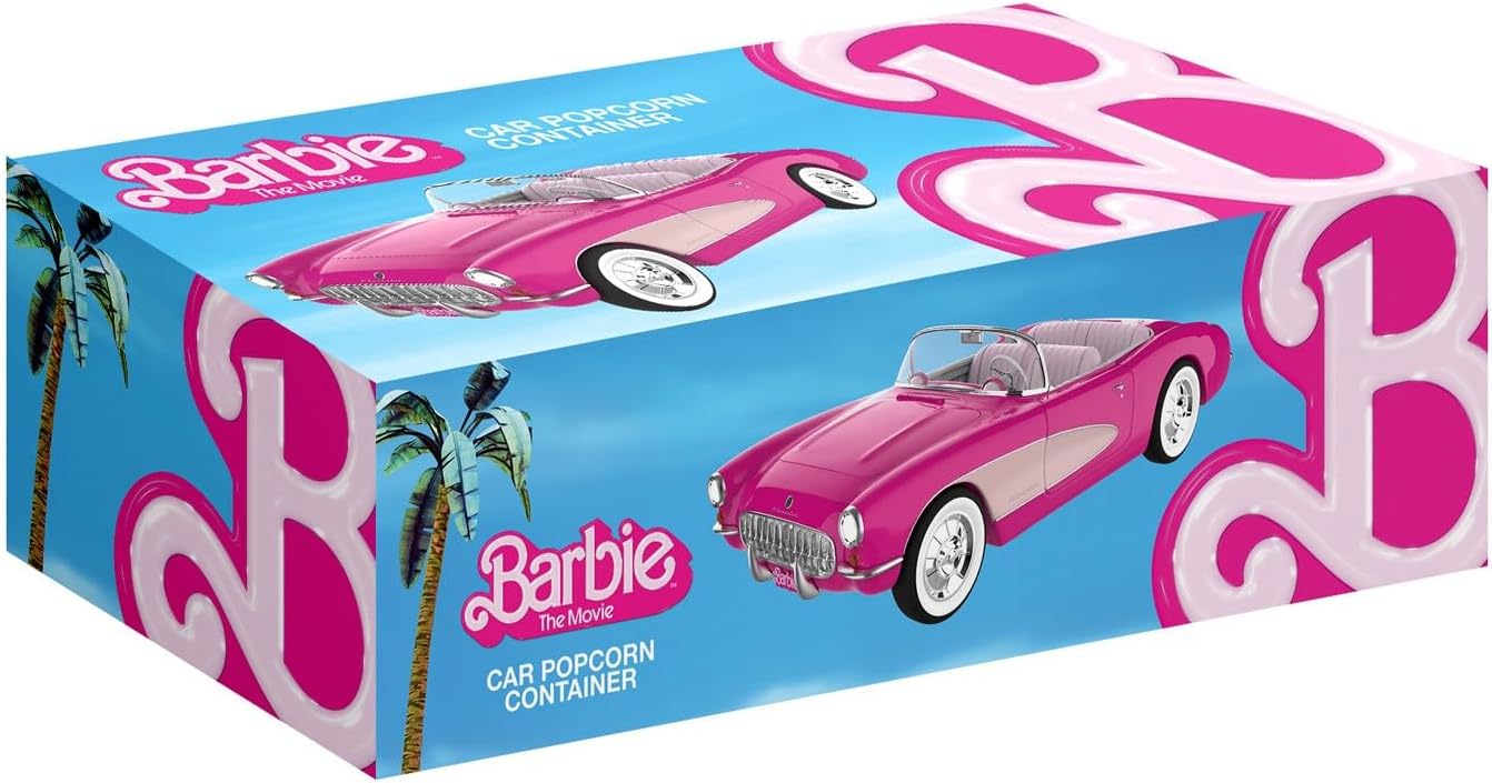 Barbie The Movie Collectible Pink Corvetter Convertible Popcorn Container