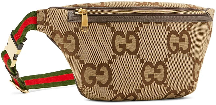 Gucci Belt Bag Jumbo GG Camel Ebony