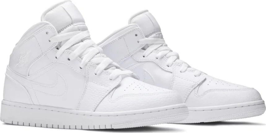 Air Jordan 1 Mid Triple White (GS)