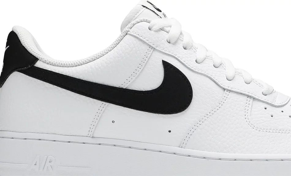 Nike Air Force 1 Low '07 White Black Pebbled Leather