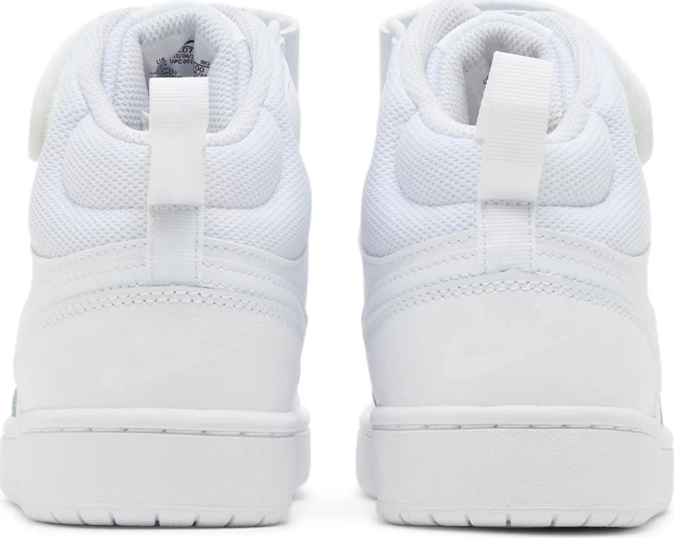 Nike Court Borough Mid 2 GS 'Triple White'