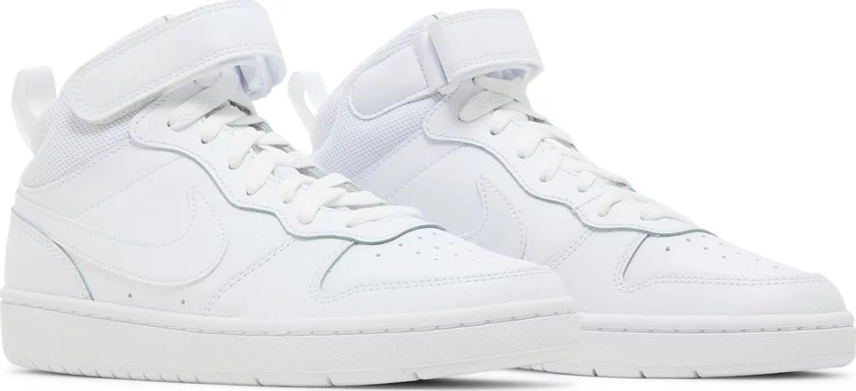 Nike Court Borough Mid 2 GS 'Triple White'