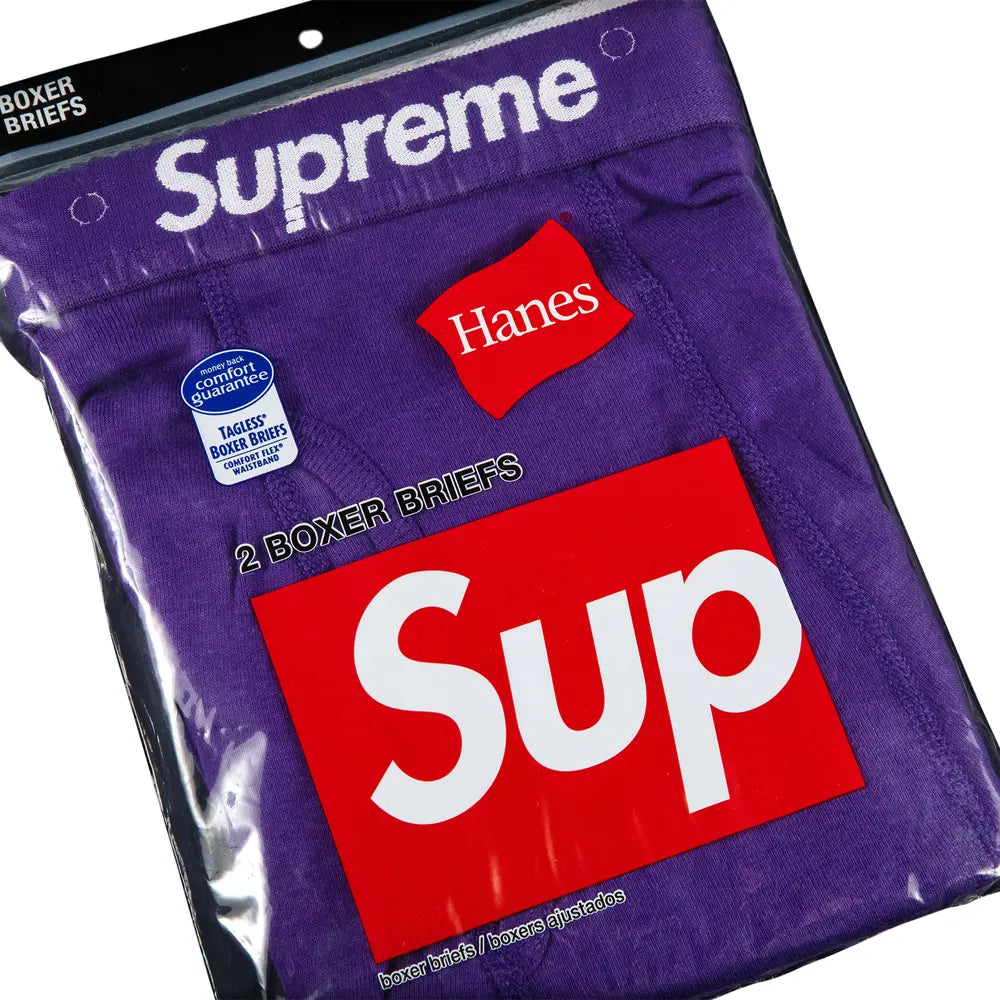 Supreme/Hanes Boxer Briefs Purple