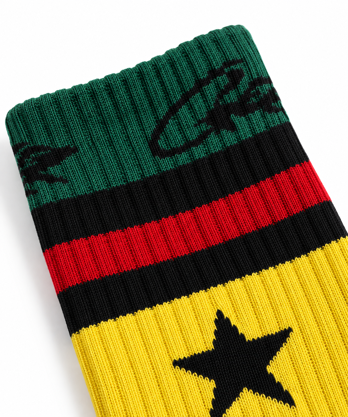 Corteiz Starz Socks Black Mid Yellow (1 Pair)
