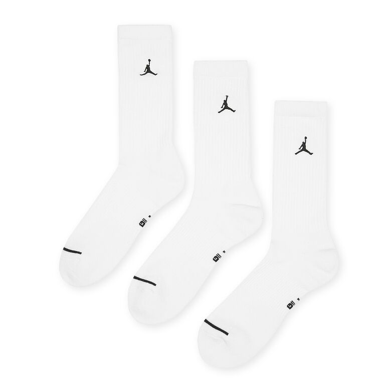 Air Jordan Everyday Crew Socks 3-Pack White