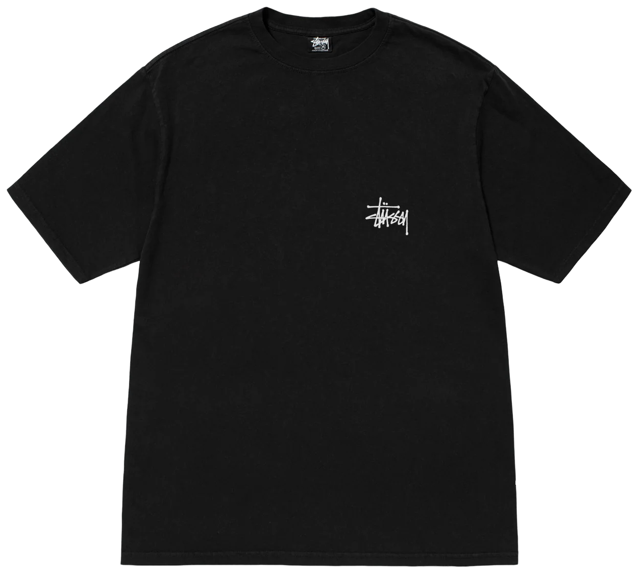 Stussy Basic Tee Pigment Dyed BLACK