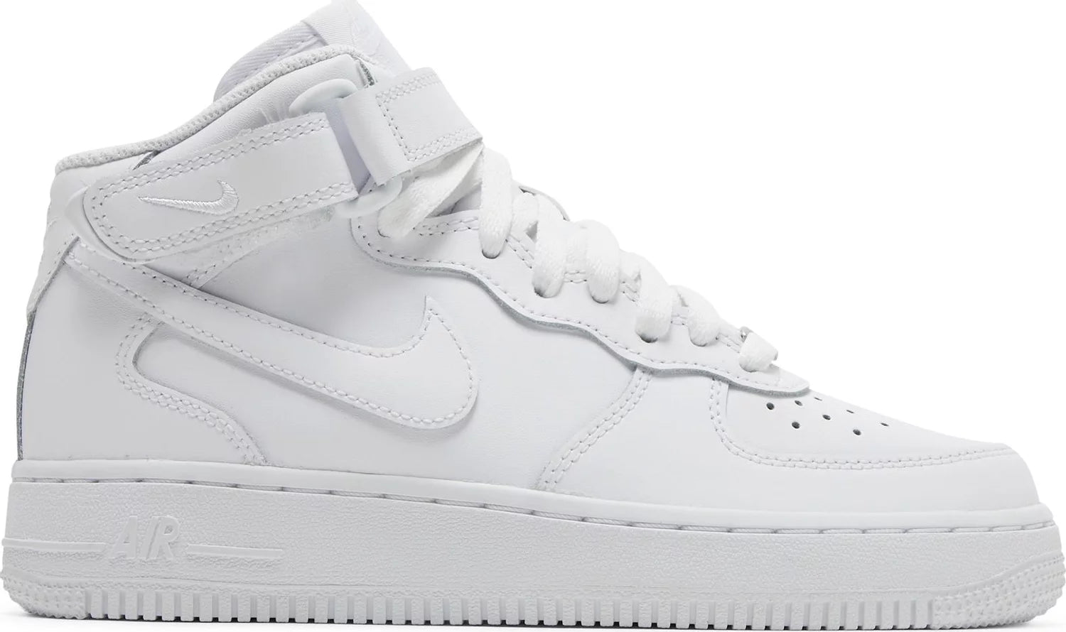 Nike Air Force 1 Mid LE GS 'Triple White'