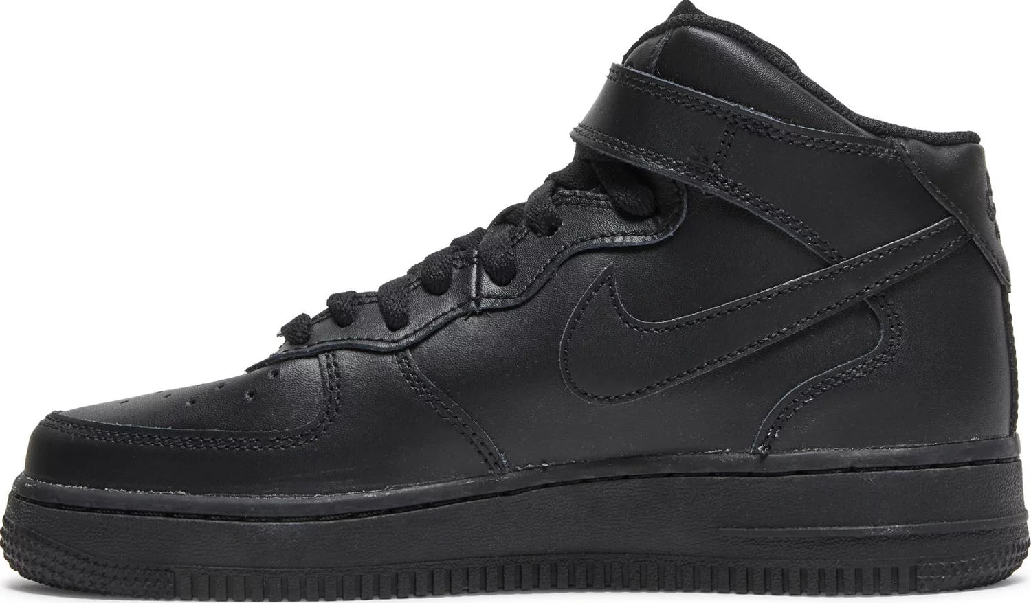 Nike Air Force 1 Mid LE GS 'Triple Black'