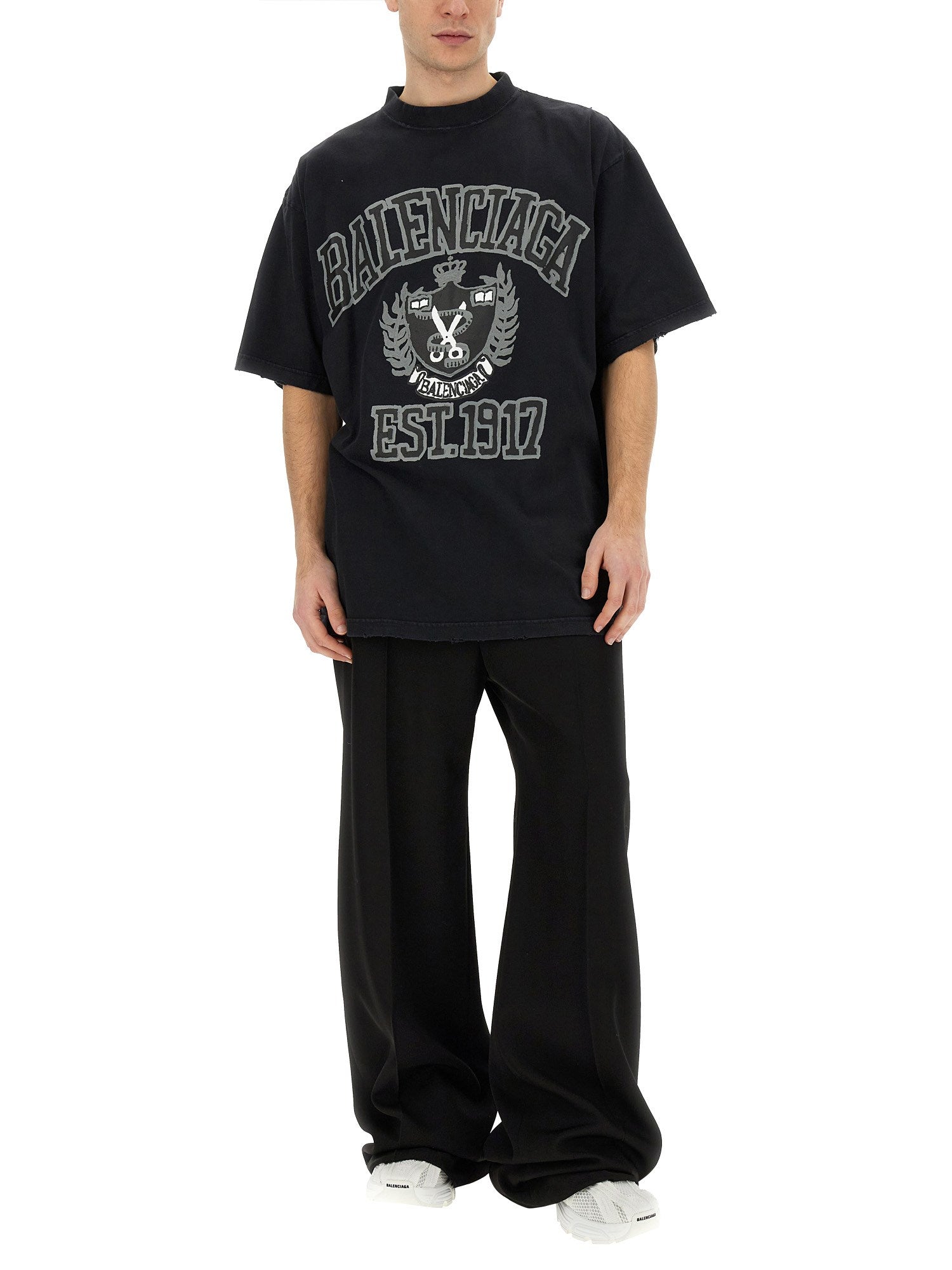 Balenciaga DIY College Logo Tee Medium Fit