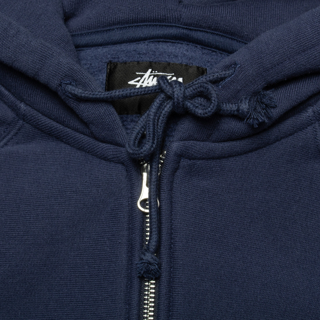 Stussy Relaxed Zip Hoodie Navy