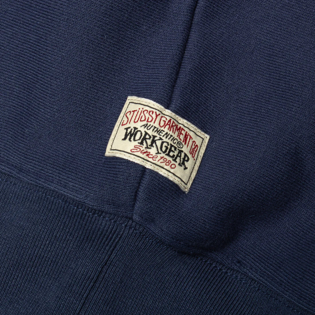 Stussy Relaxed Zip Hoodie Navy