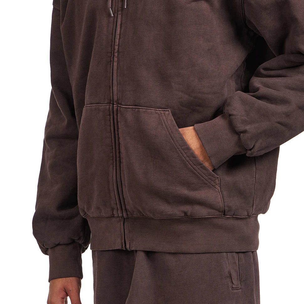 Carhartt WIP Hooded Vista Zip Jacket Palisander Garment Dyed