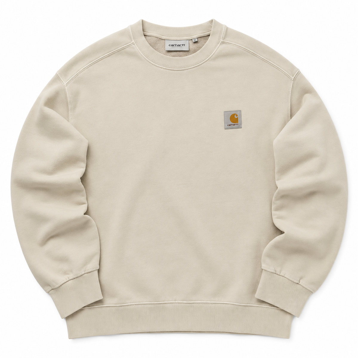Carhartt WIP Nelson Sweatshirt Fleur De Sel Garment Dyed