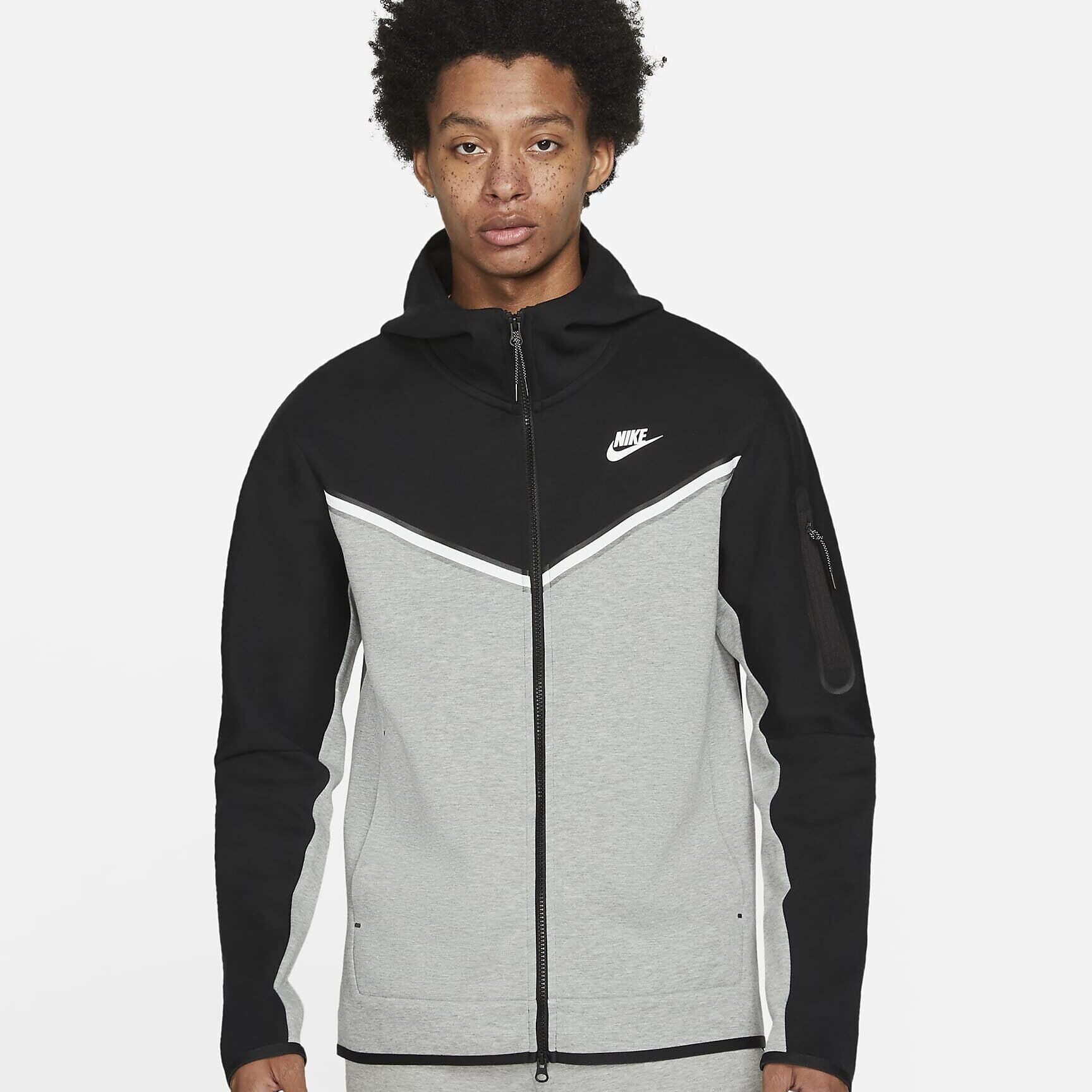 Nike Sportswear Hoodie Black Grey