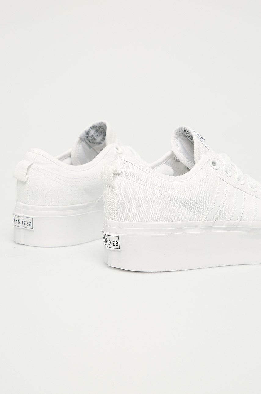 Adidas Nizza Platform Triple White