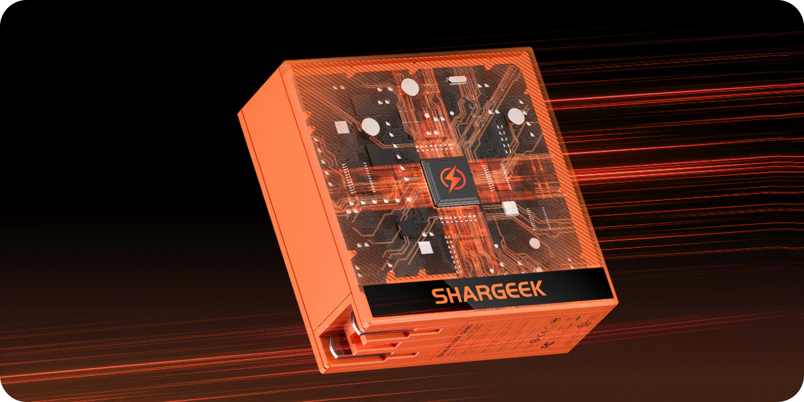 Shargeek 140W GaN Charger Orange