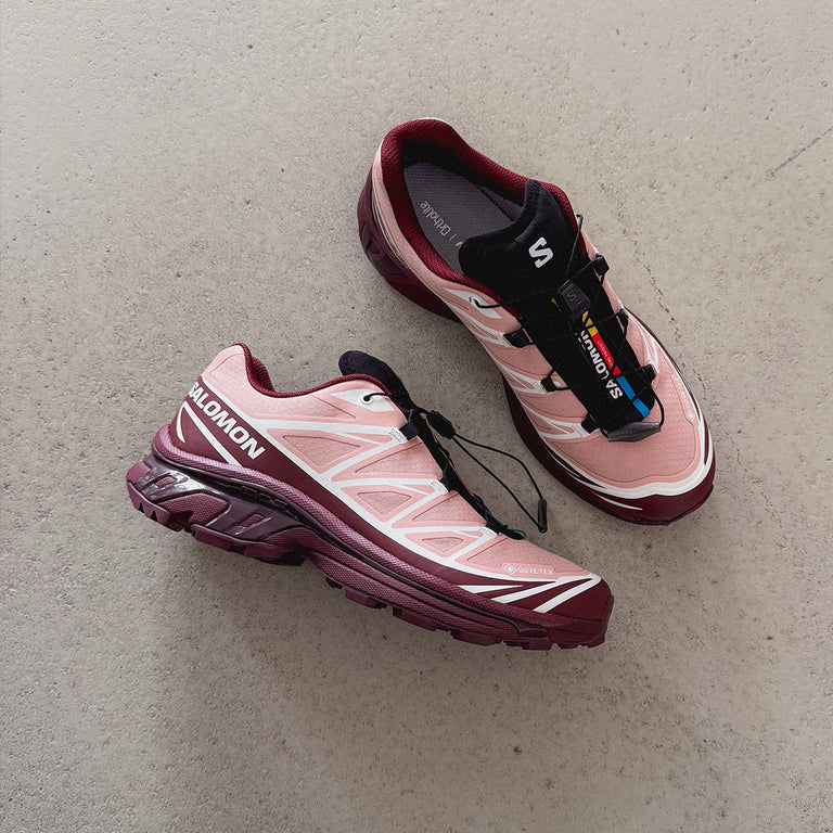 Salomon XT-6 Gore-Tex Mahogany Rose Tawny Port Pink