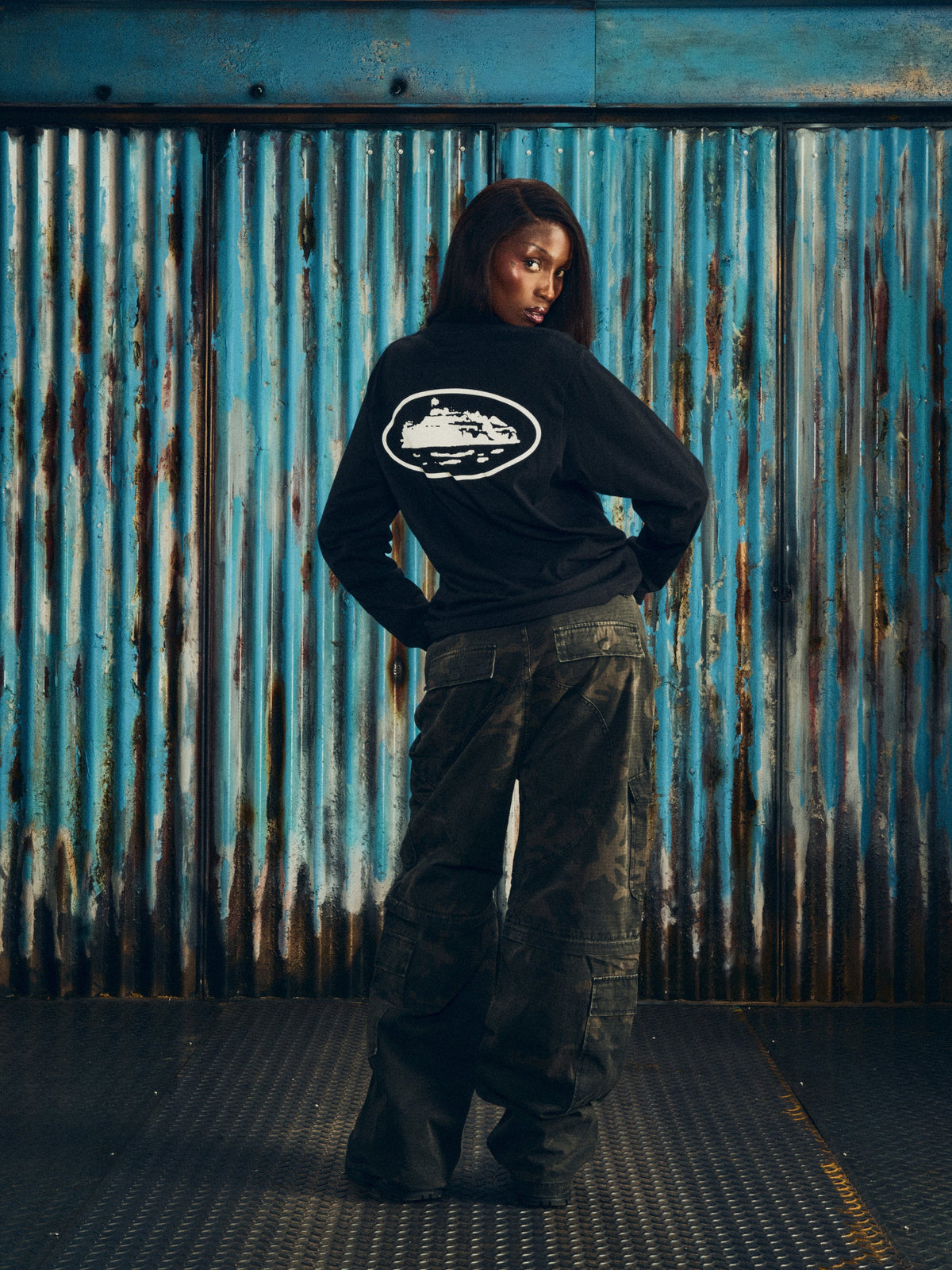 Corteiz OG Island Longsleeve Tee Black