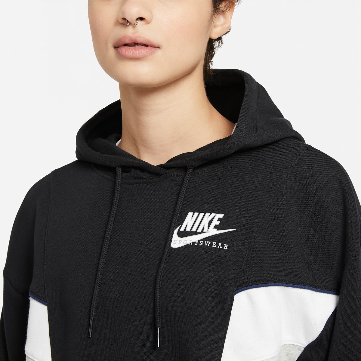 Nike Heritage Hoodie Gray W