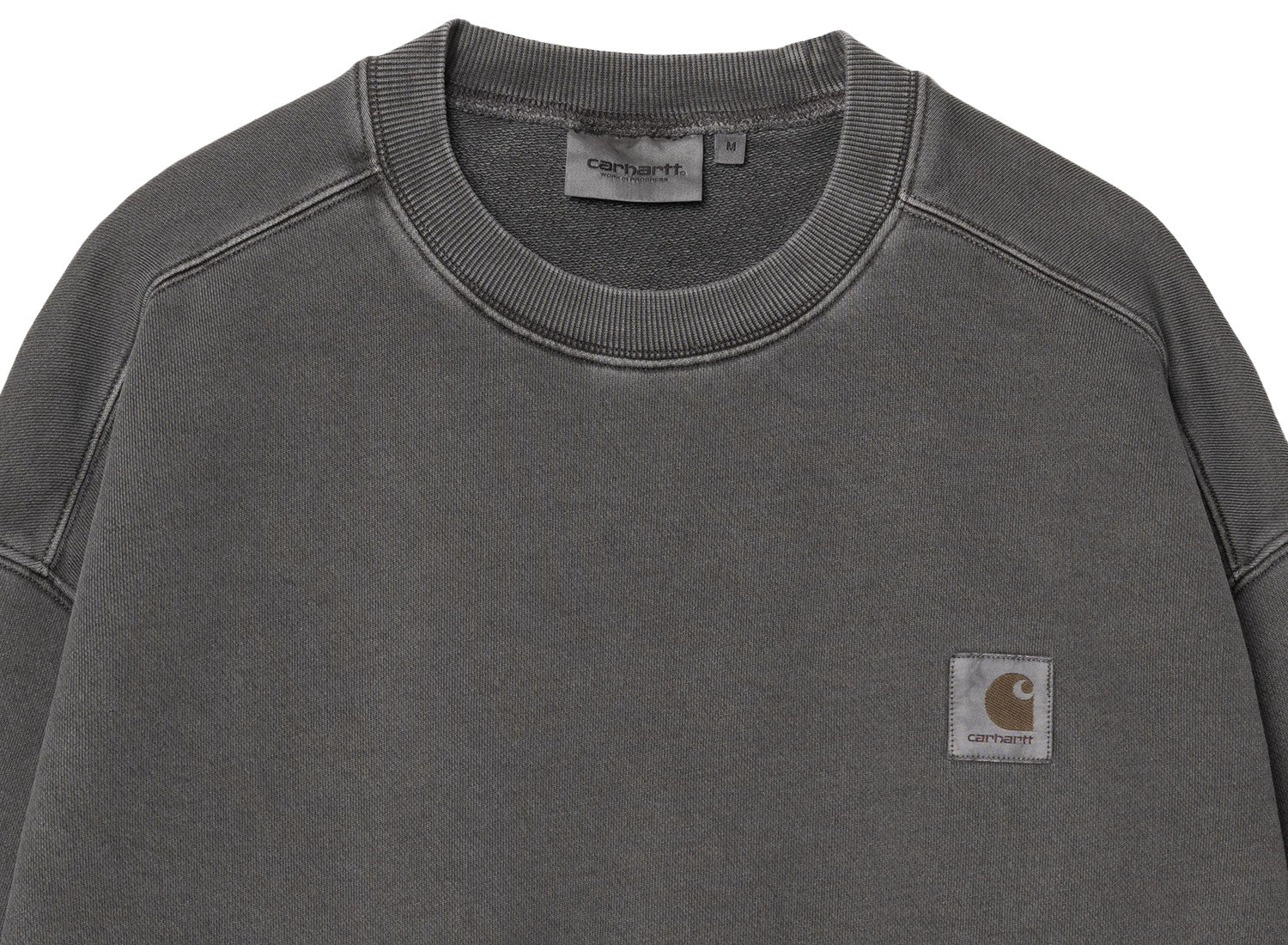 Carhartt WIP Nelson Sweatshirt Graphite Garment Dyed
