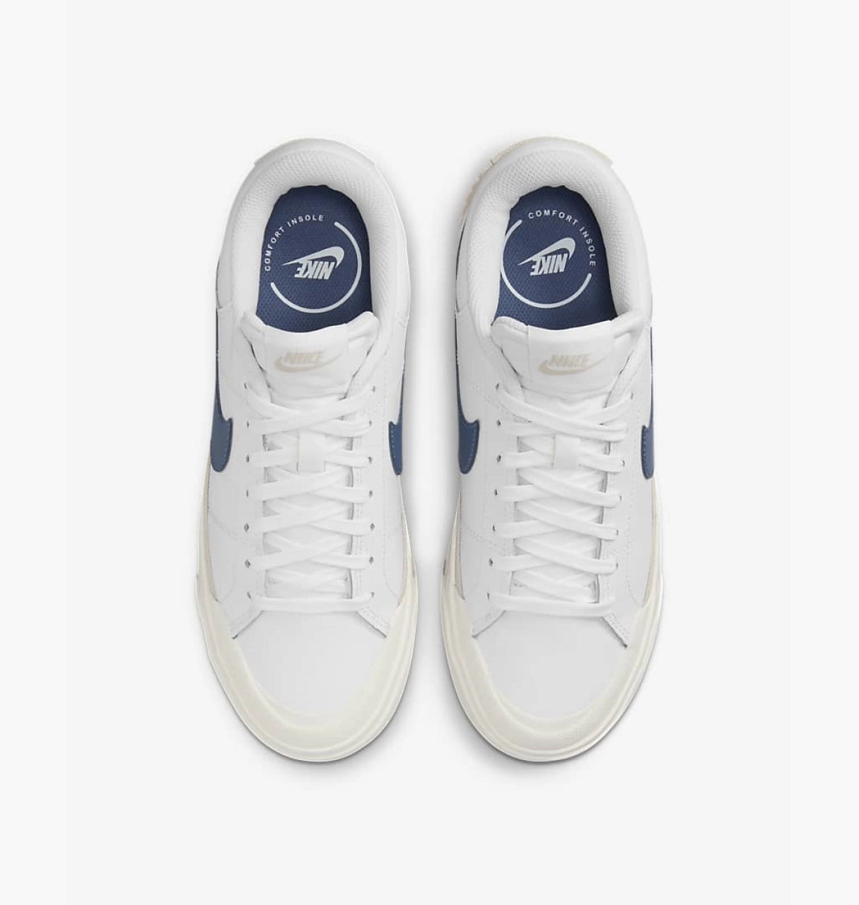 Nike Wmns Court Legacy Lift 'White Diffused Blue'