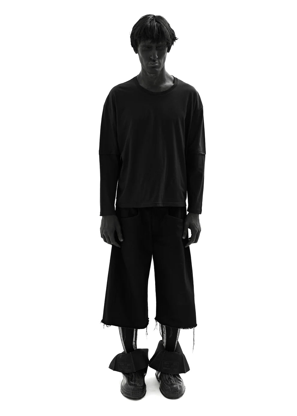 PUSHA BLACK LONG-SLEEVED T-SHIRT