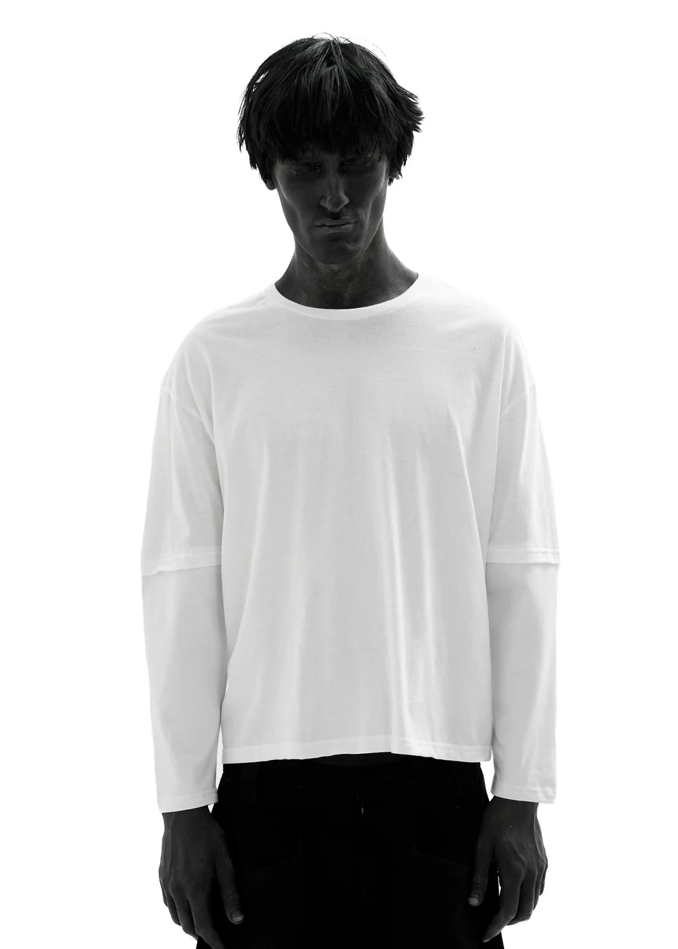 PUSHA WHITE LONG-SLEEVED T-SHIRT