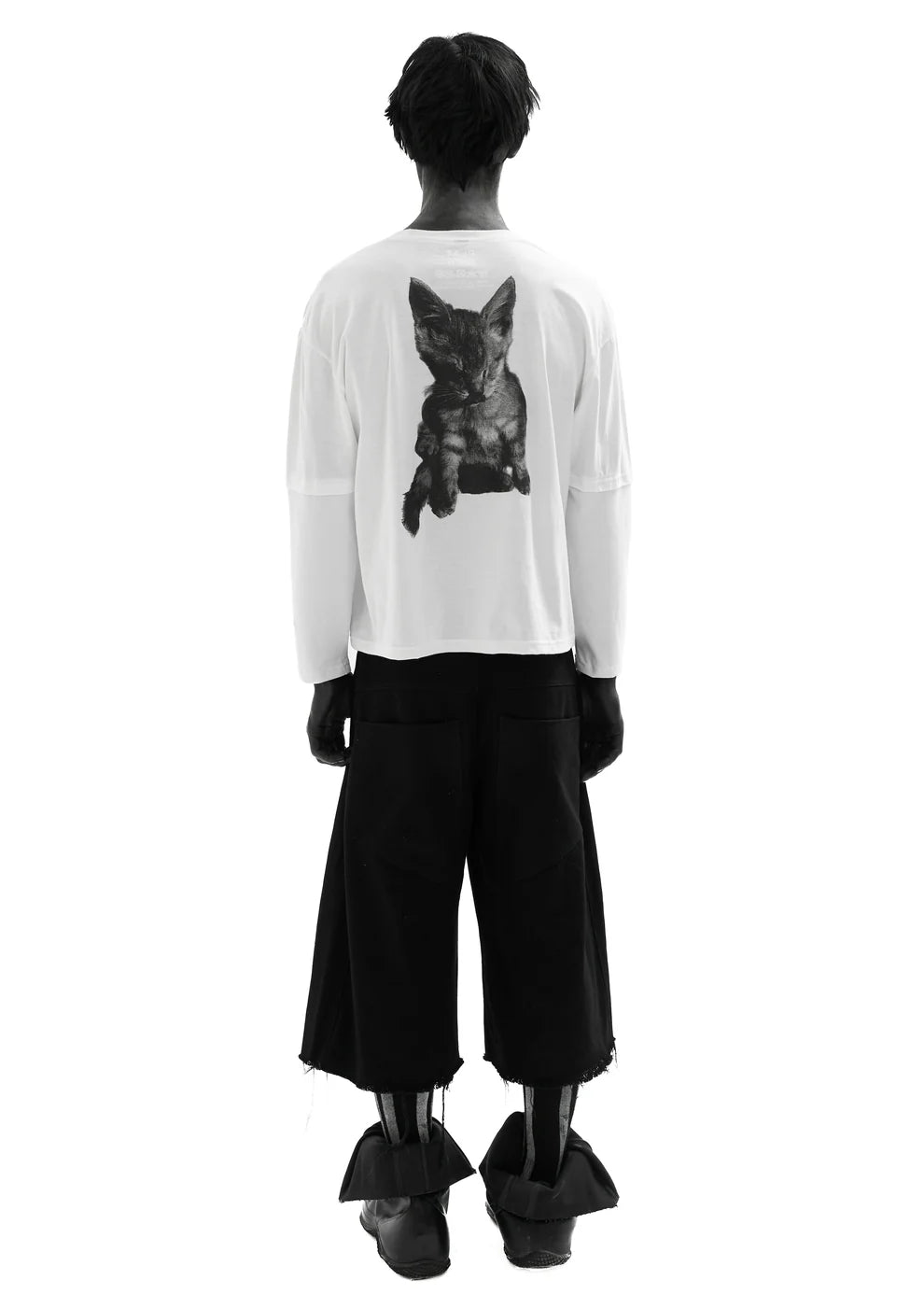PUSHA WHITE LONG-SLEEVED T-SHIRT