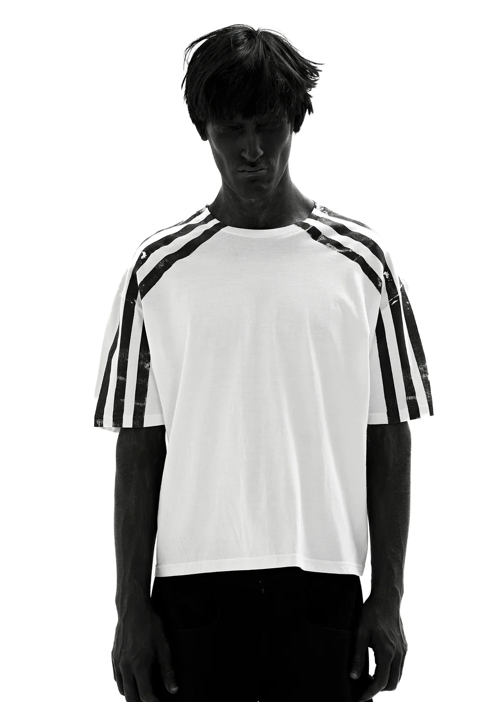 DOUBLE STRIPES WHITE T-SHIRT