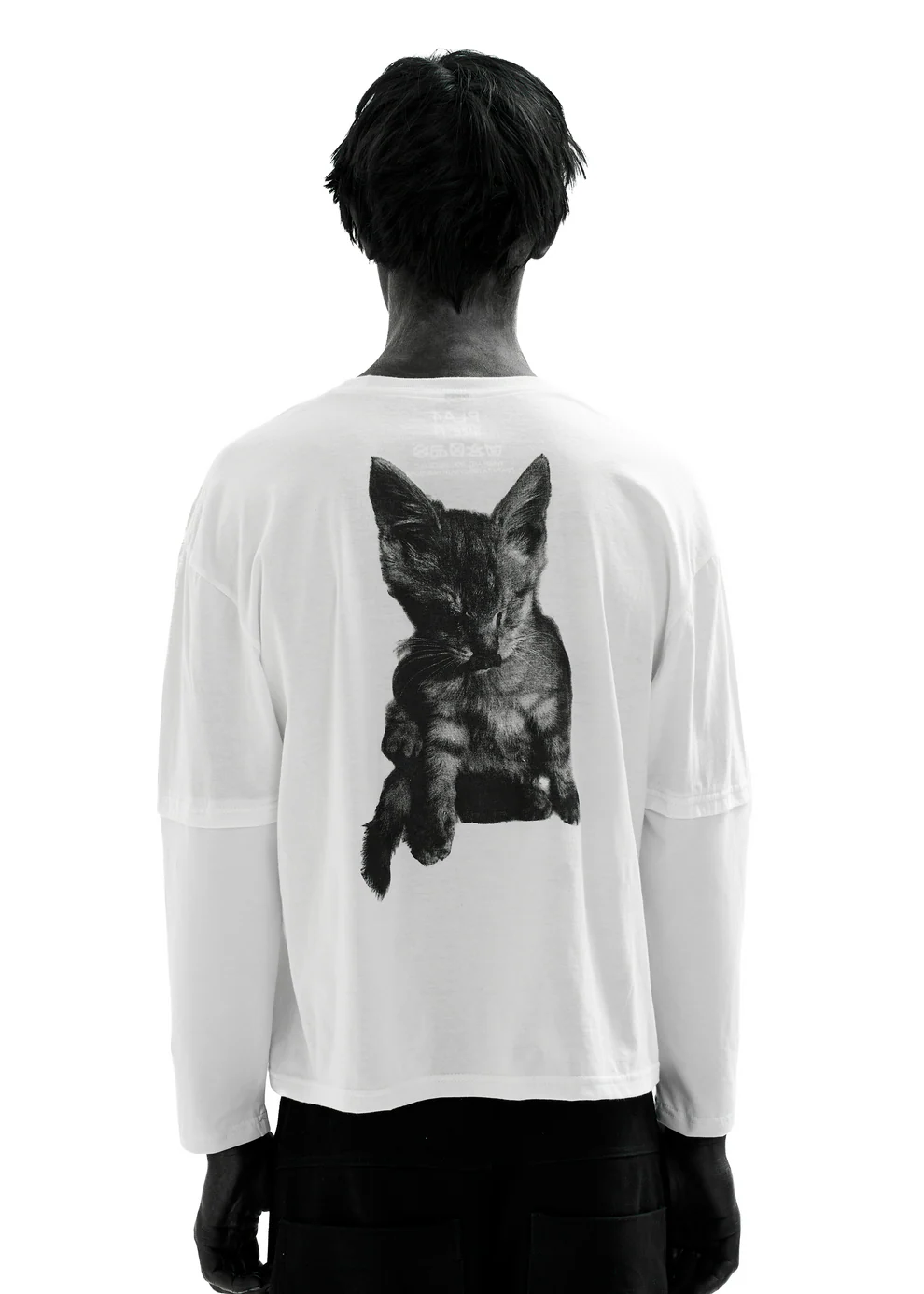 PUSHA WHITE LONG-SLEEVED T-SHIRT