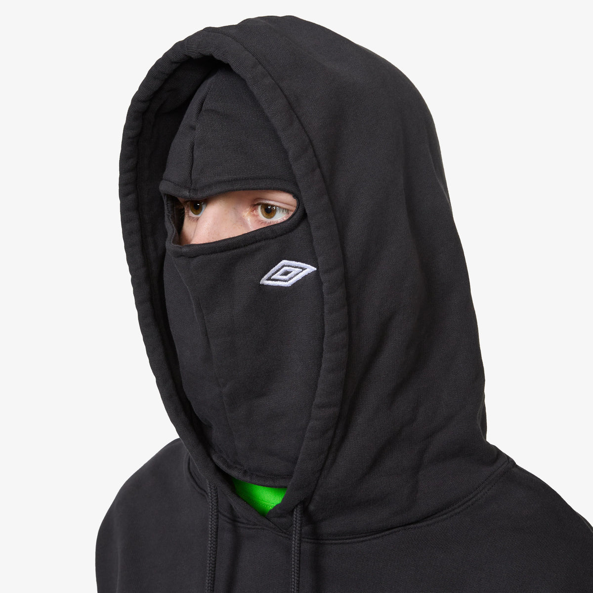 Umbro x Slam Jam Medal Masked Hoodie Strong Wash Black