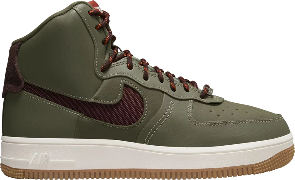 Nike Air Force 1 High Sculpt W 'Olive Burgundy'