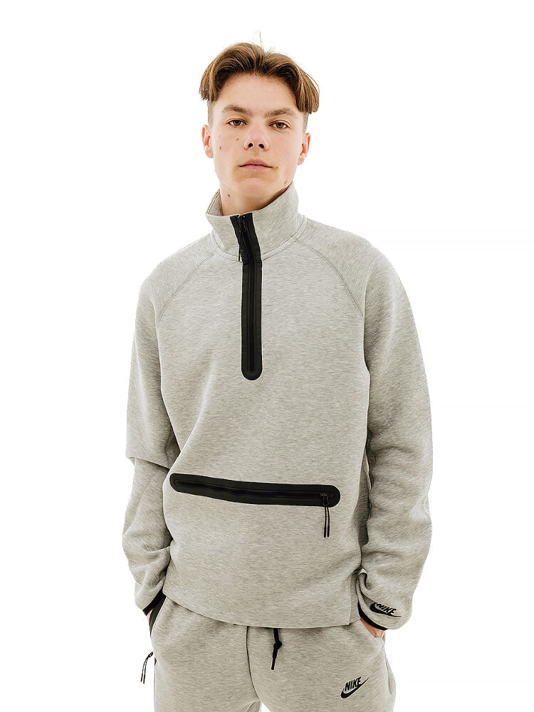 Nike Mens Tech Fleece Demi-Zip Sweat Dk Grey