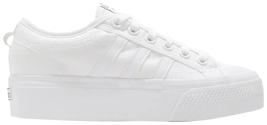 Adidas Nizza Platform Triple White