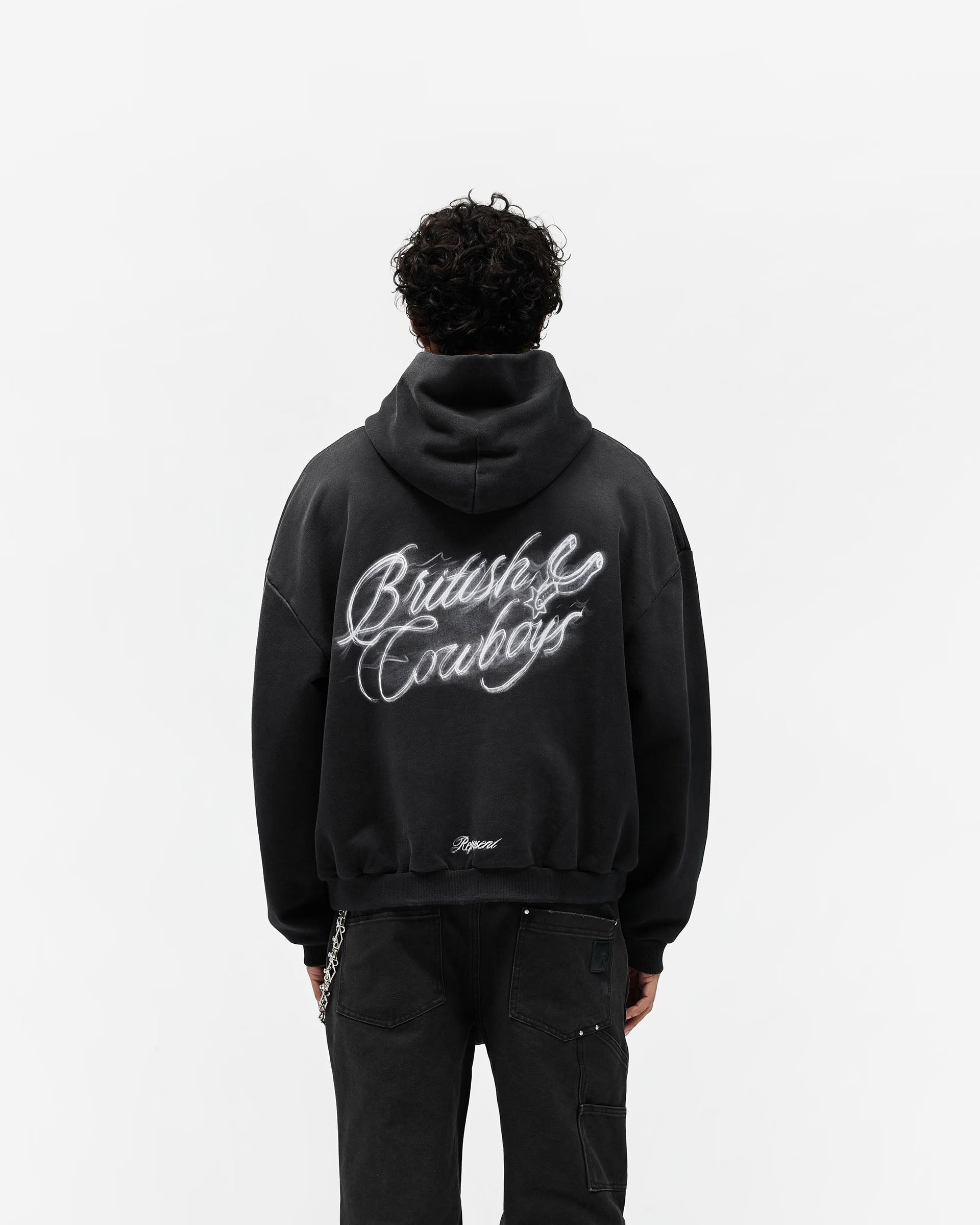 Represent British Cowboys Hoodie Stained Black
