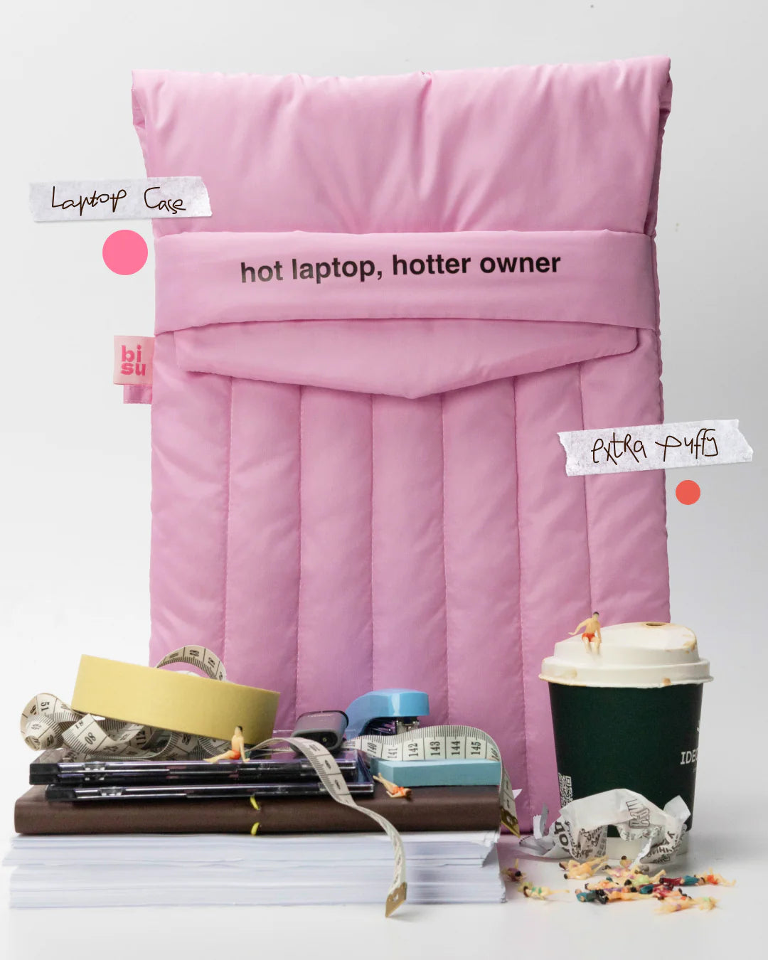 BISU Laptop Sleeve Delulu Pink