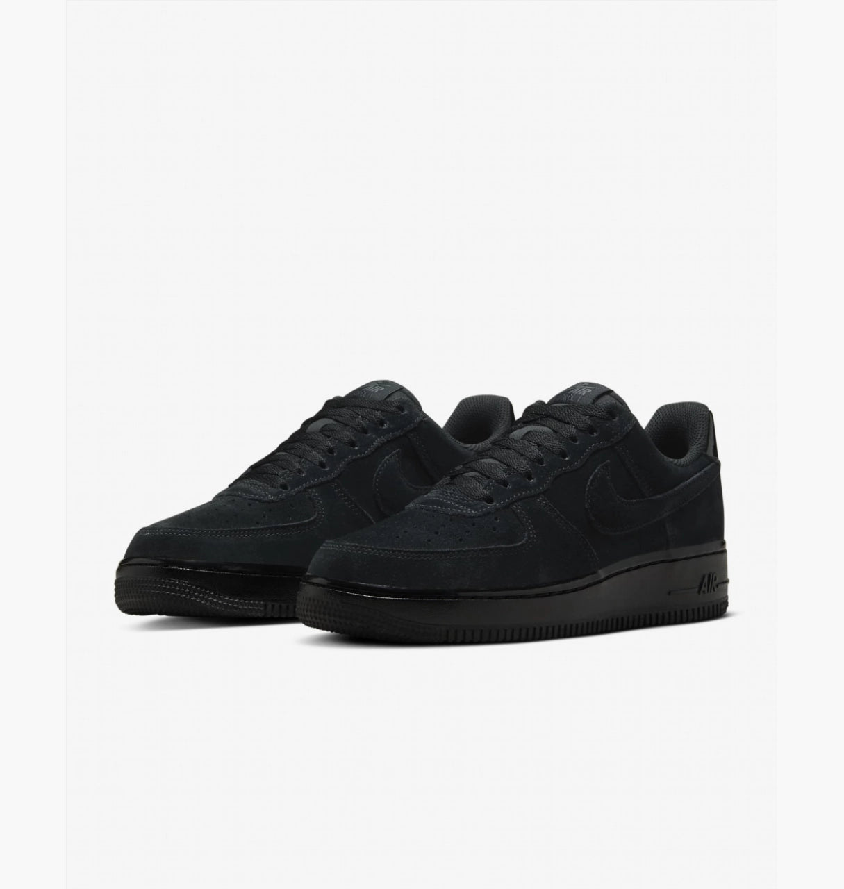 Nike Wmns Air Force 1 'Triple Black Suede'