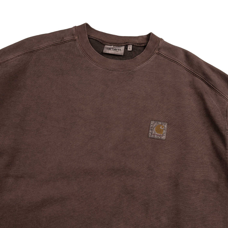 Carhartt WIP Vista Sweatshirt Brown Palisander Garment Dyed