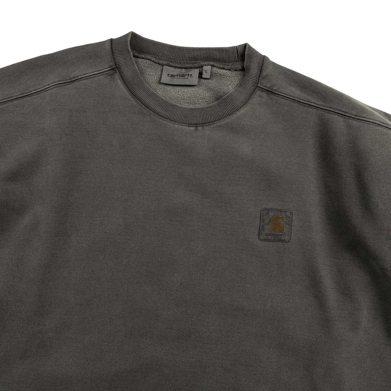 Carhartt WIP Vista Sweatshirt Black Graphite Garment Dyed