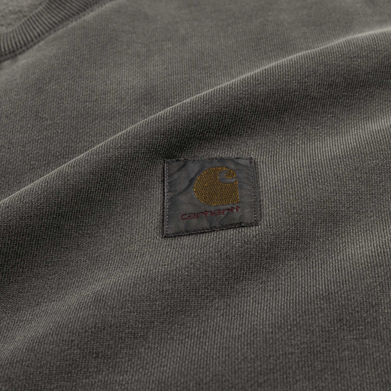 Carhartt WIP Vista Sweatshirt Black Graphite Garment Dyed
