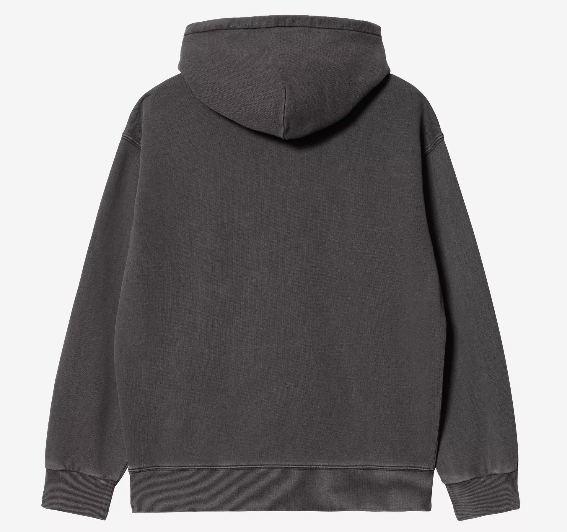 Carhartt WIP Hooded Nelson Sweatshirt Black Graphite Garment Dyed