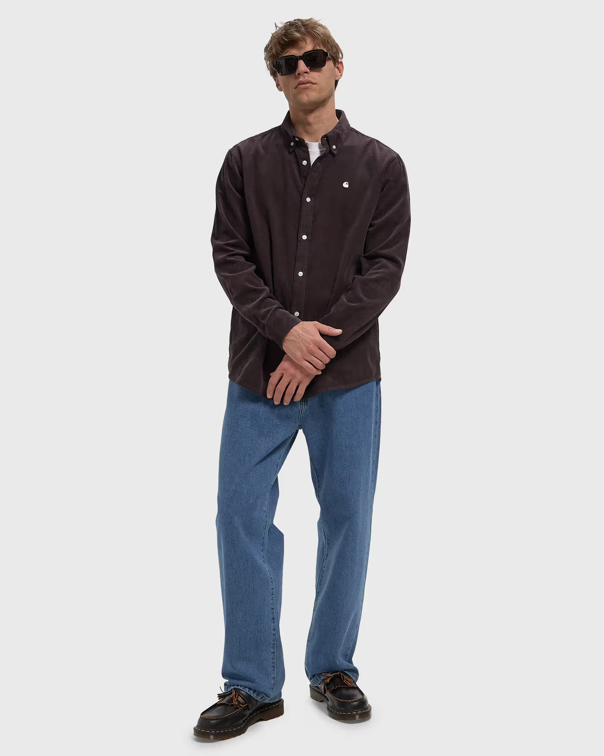 Carhartt L/S Madison Fine Cord Shirt Shale Wax