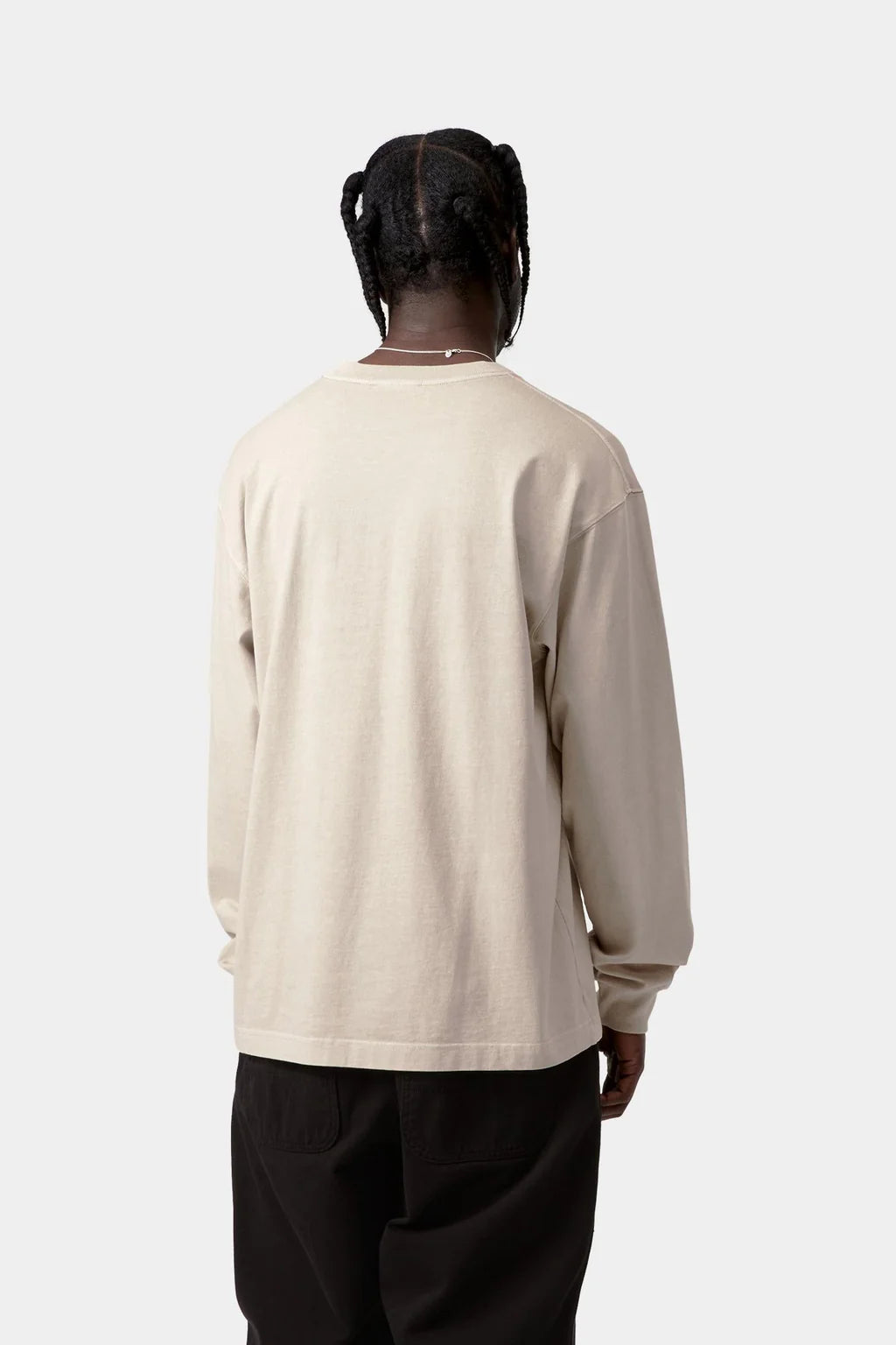 Carhartt WIP Vista Longsleeve T-Shirt Fleur De Sel Garment Dyed